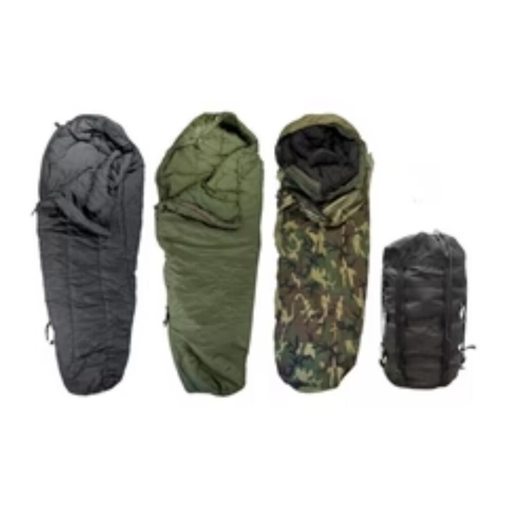 USGI 4 Piece Modular Sleep System MSS Woodland Camo Sleeping Bag Set Military